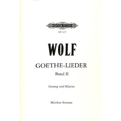 9790014014667 - Goethe Lieder 2 Original