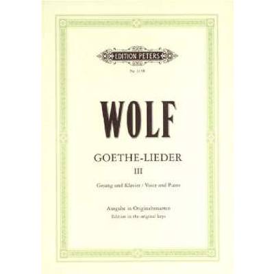 9790014014674 - Goethe Lieder 3 Original