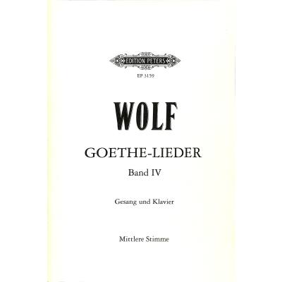 9790014014681 - Goethe Lieder 4 Original