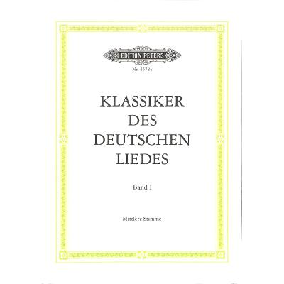 9790014029852 - Klassiker des deutschen Liedes 1