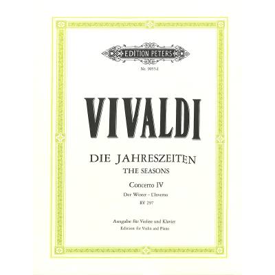 9790014072483 - Konzerte für Violine und Streichorchester Die Jahreszeiten op8 Klavierauszug Nr4 Der Winter F RV 297 - Antonio Vivaldi Kartoniert (TB) 9790014072483 - Konzerte für Violine und Streichorchester Die Jahreszeiten op8 Klavierauszug Nr4 Der Winter F RV 297 - Antonio Vivaldi Kartoniert (TB)