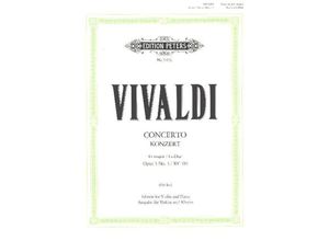 9790014076375 - Konzert für Violine Streicher und Basso continuo G-Dur op 3 Nr 3 RV 310   PV 96 (Ausgabe für Violine und Klavier) - Antonio Vivaldi Kartoniert (TB)