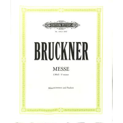 9790014107598 - Messe f-moll