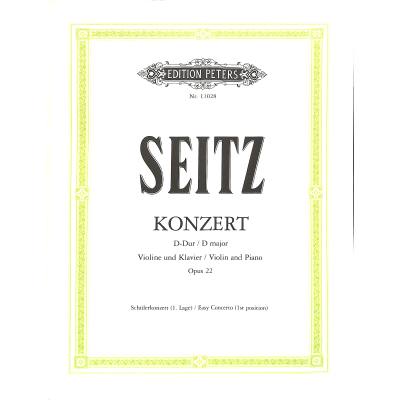 9790014107840 - Konzert D-Dur op 22