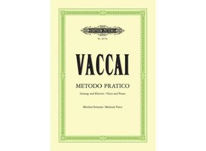 9790014108229 - Metodo pratico di Canto Italiano - Nicola Vaccai Pietro Metastasio Geheftet