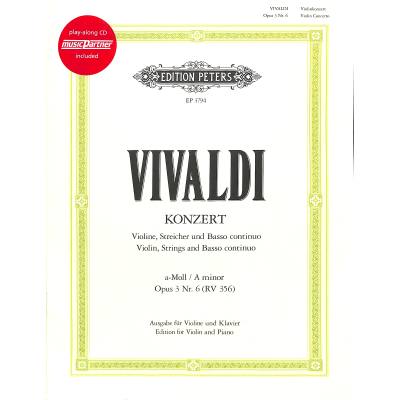 9790014108335 - Concerto grosso a-moll op 3 6 RV 356 F 1 176 T 411