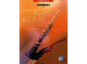 9790014109004 - Thats Klezmer für 1-2 Klarinetten (oder Violinen) und Klavier Klavierpartitur und Stimme m Audio-CD - Peter Przystaniak Irith Gabriely Geheftet