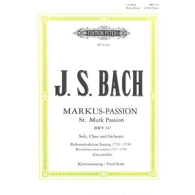 9790014119607 - Markus Passion BWV 247 - Rekonstruktion