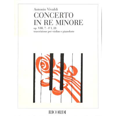 9790041293813 - Concerto d-moll F 1 28 op 8 7 T 82