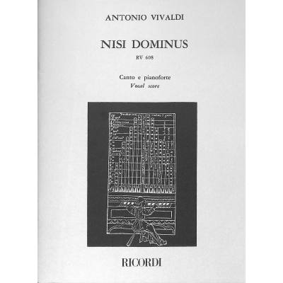 9790041316789 - Nisi dominus RV 608