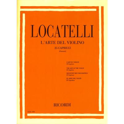 9790041801100 - Larte del violino - 25 Capricci