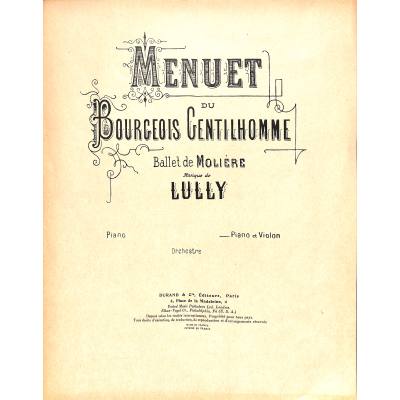 9790044025947 - Menuet du bourgeois gentilhomme