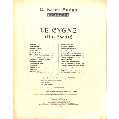 9790044033409 - Le cygne - der Schwan - the swan