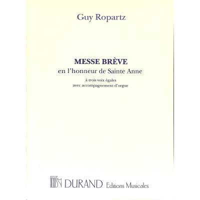 9790044044795 - Messe breve en lhonneur de Saint Anne