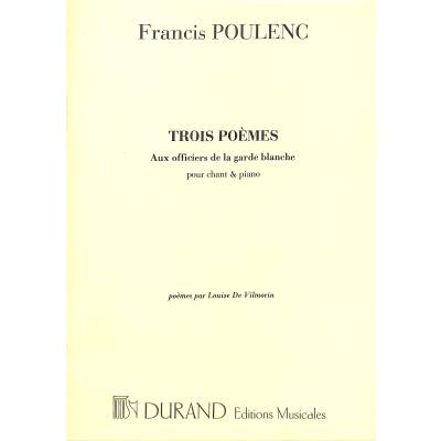 9790044056583 - Aux Officiers (3 Poemes de Louise de Vilmorin)