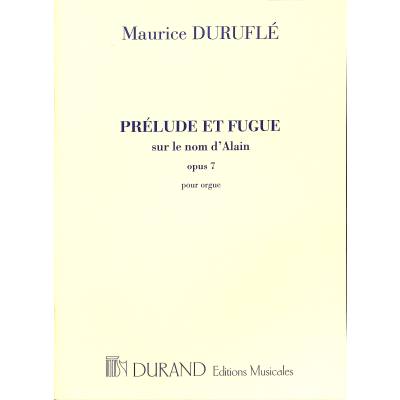 9790044059201 - Prelude et fugue op 7 sur le nom dAlain