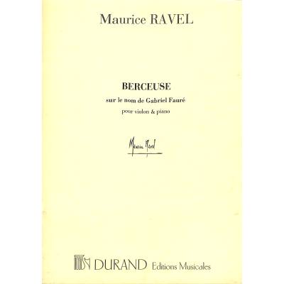 9790044075782 - Berceuse sur le nom de Faure