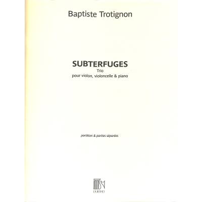 9790044093397 - Subterfuges | Trio