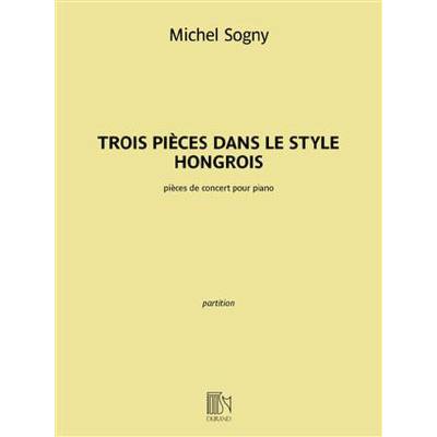 9790044094066 - 3 pieces dans le style hongrois