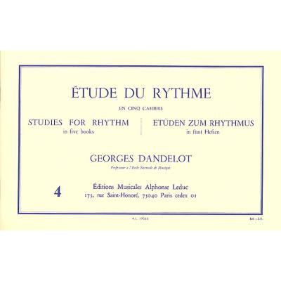 9790046192630 - Etude du rhythme 4 mesures simples