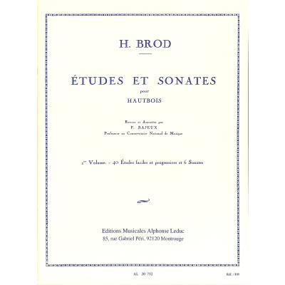 9790046207525 - Etudes et Sonates 1 - 40 Etudes faciles + progressives