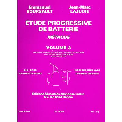 9790046259258 - Etude progressive de batterie 3