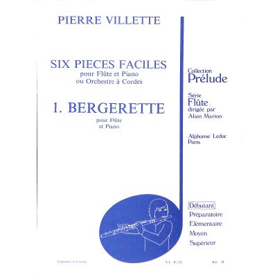 9790046262425 - Bergerette - 6 pieces faciles 1