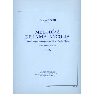 9790046306419 - Melodias de la melancolia op 119a