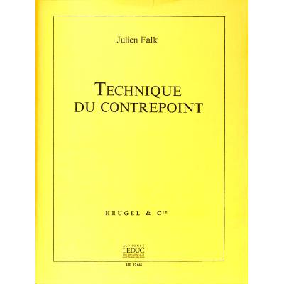 9790047326461 - Technique du contrepoint | Kontrapunkt