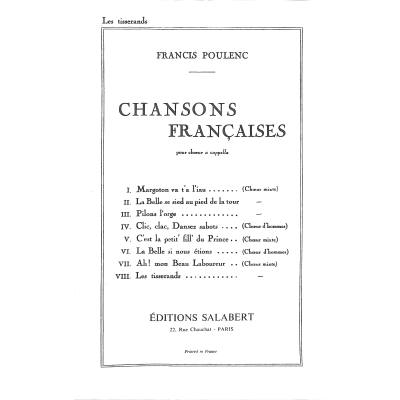 9790048001572 - Les tisserands (aus 8 chansons francaises)