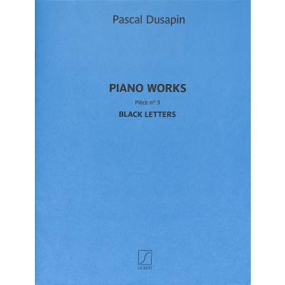 9790048061491 - Piano works | Piece 3 | Black letters