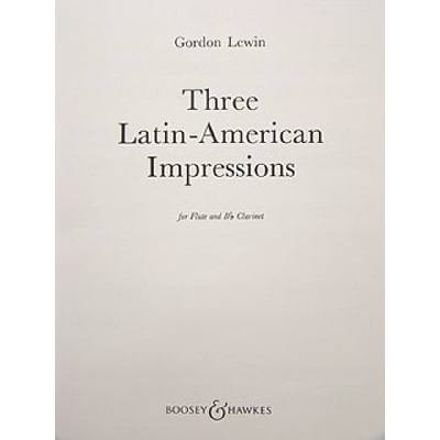 9790060036408 - 3 Latin american impressions