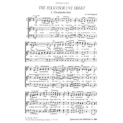 9790070012522 - Tre folkvisor i ny draekt