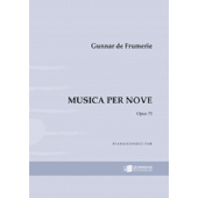 9790070043571 - Musica per nove op 75