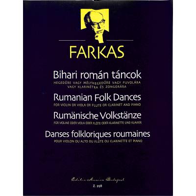 9790080009581 - Rumänische Volkstänze | Bihari roman tancok