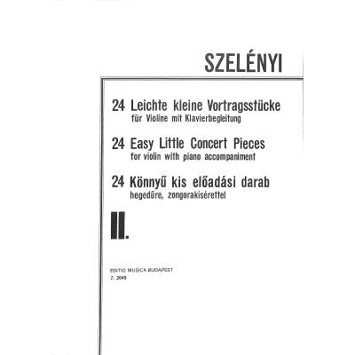 9790080026496 - 24 leichte kleine Vortragsstücke 2