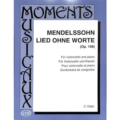 9790080135822 - Lied ohne Worte D-Dur op 109