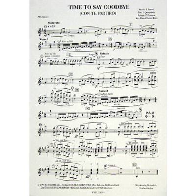 9790201305011 - Time to say goodbye (con te partiro)