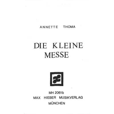 9790201721699 - Die kleine Messe