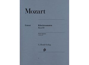 9790201800028 - G Henle Urtext-Ausgabe   Wolfgang Amadeus Mozart - Klaviersonaten Band IIBd2 - Band II Wolfgang Amadeus Mozart - Klaviersonaten Kartoniert (TB)