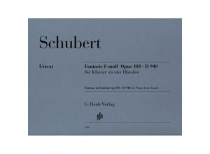 9790201801803 - G Henle Urtext-Ausgabe   Franz Schubert - Fantasie f-moll op 103 D 940 - Franz Schubert - Fantasie f-moll op 103 D 940 Kartoniert (TB)