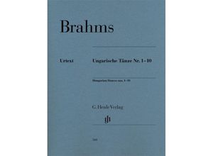 9790201805603 - G Henle Urtext-Ausgabe   Johannes Brahms - Ungarische Tänze Nr 1-10 - Johannes Brahms - Ungarische Tänze Nr 1-10 Kartoniert (TB)