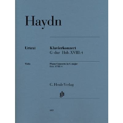 9790201806839 - Konzert G-Dur Hob 18 4