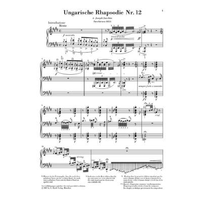 9790201808062 - Ungarische Rhapsodie Nr12 Klavier - Franz - Ungarische Rhapsodie Nr 12 Liszt Kartoniert (TB)