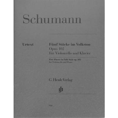 9790201809106 - Schumann Robert - Fünf Stücke im Volkston op 102 für Violoncello und Klavier - Robert Schumann Kartoniert (TB)