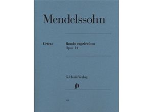 9790201809199 - G Henle Urtext-Ausgabe   Felix Mendelssohn Bartholdy - Rondo capriccioso op 14 - Felix Mendelssohn Bartholdy - Rondo capriccioso op 14 Kartoniert (TB)