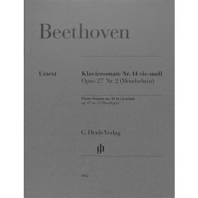 9790201810621 - G Henle Urtext-Ausgabe   Ludwig van Beethoven - Klaviersonate Nr 14 cis-moll op 27 Nr 2 (Mondscheinsonate) - Ludwig van Beethoven - Klaviersonate Nr 14 cis-moll op 27 Nr 2 (Mondscheinsonate) Kartoniert (TB)