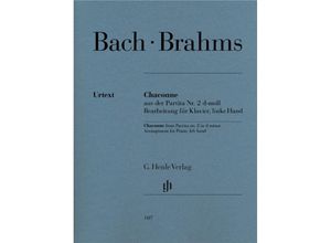 9790201811871 - Brahms Johannes - Chaconne aus der Partita Nr 2 d-moll (Johann Sebastian Bach) Bearbeitung für Klavier linke Hand - Johann Sebastian Bach Kartoniert (TB)