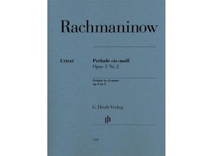 9790201812113 - Rachmaninow Sergej - Prélude cis-moll op 3 Nr 2 - Sergej W Rachmaninow Kartoniert (TB)