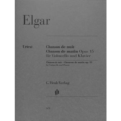 9790201814780 - G Henle Urtext-Ausgabe Edward Elgar - Chanson de nuit Chanson de matin op 15 für Violoncello und Klavier Kartoniert (TB) 9790201814780 - G Henle Urtext-Ausgabe Edward Elgar - Chanson de nuit Chanson de matin op 15 für Violoncello und Klavier Kartoniert (TB)
